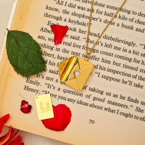 Love  You ' Envelop Pendent Necklace