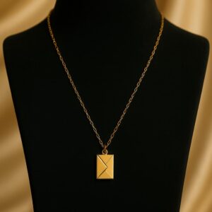 Love  You ' Envelop Pendent Necklace