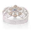 Royal Pearl American Diamond open able Kada