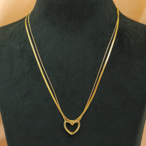 Double layer heart Necklace