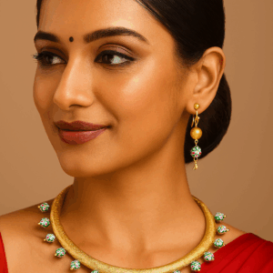 Hand crafted gold Plated Hasali