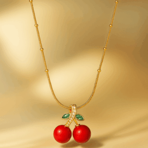 Red Cherry pendent Necklace