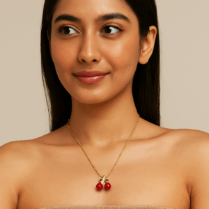 Red Cherry pendent Necklace