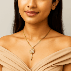 Dancing stone Key pendent chain