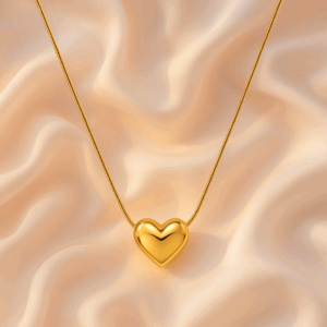 Heart Pendant Gold Necklace