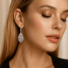 Stylish Cubic Zirconia Drop earring