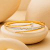 Aspirated nail Anti-Tarnish Bangle