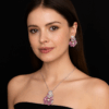 Blossom Diamond Pendent Set