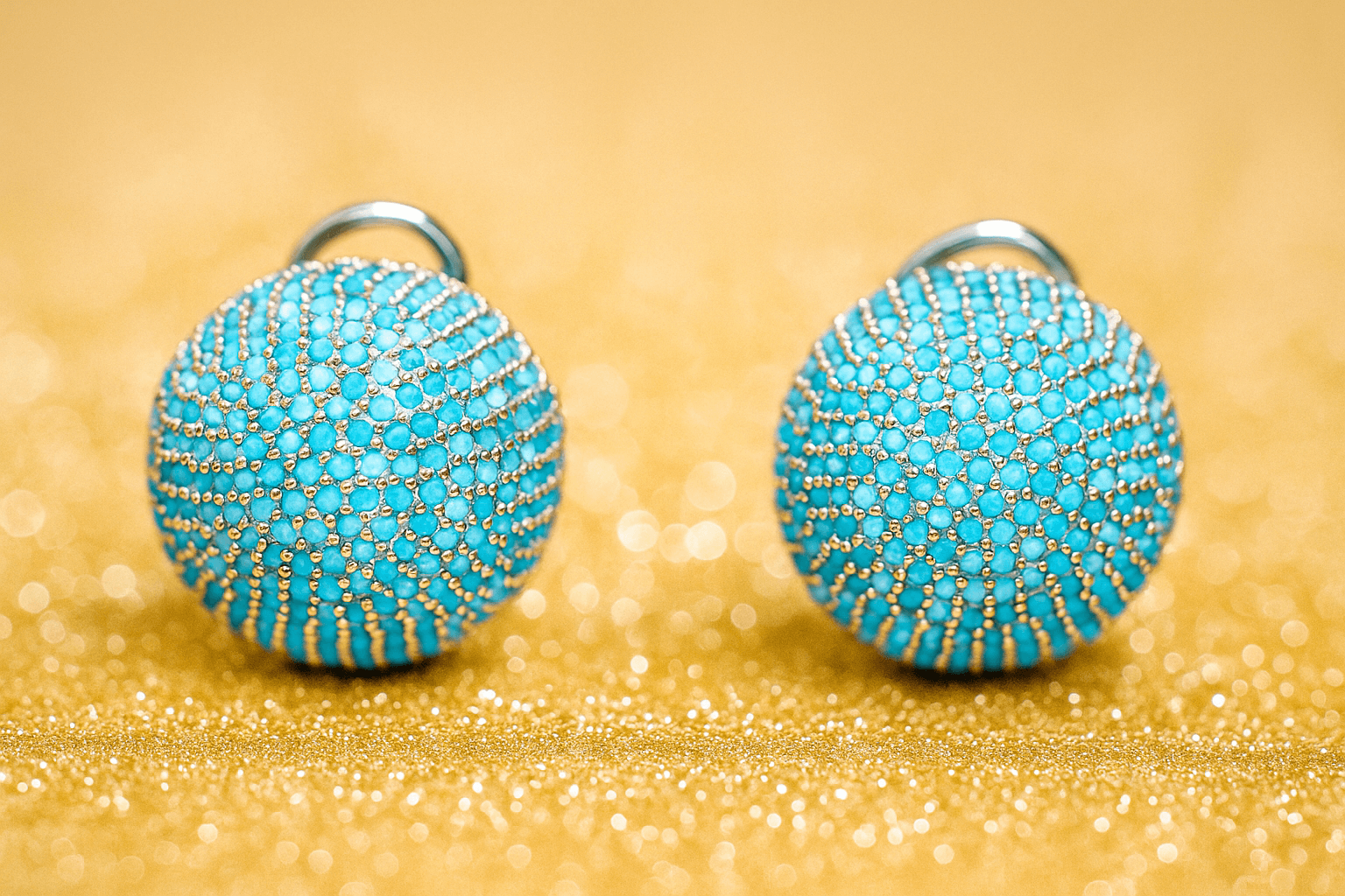 Round shape cubic zirconia stone Earrings - Image 4