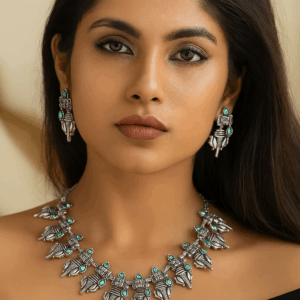 Oxidized temple jewellery