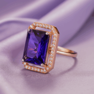 Blue adjustable Finger Ring