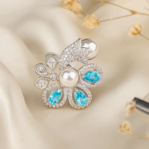 CZ with Pearl & Monalisa Stone Ring