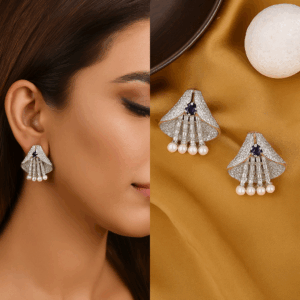 Elegant Silver finished Stud