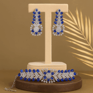 Blue American Diamond Choker