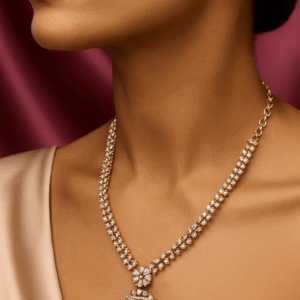 Exquisite gold tone necklace set
