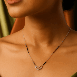 Heart Bond 925 Silver Mangalsutra