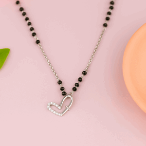 Heart Bond 925 Silver Mangalsutra