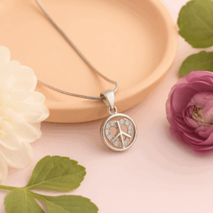 Zen Circle  925 Silver Chain Pendent