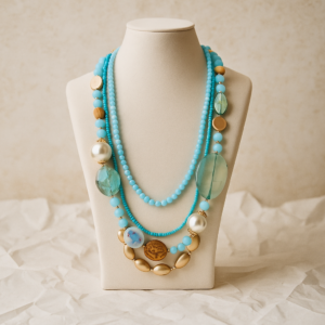 Sea Breeza Layers - Blue ecklace