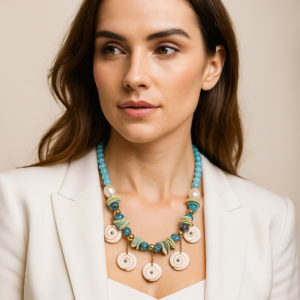 Ocer Aura - blue Necklace