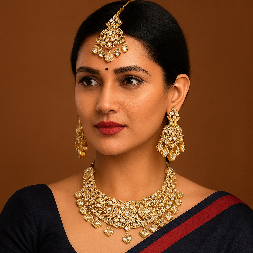 Royal Heritage Kundan Gold plated Set