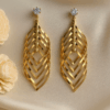 Leaf Shaped metallic Earring