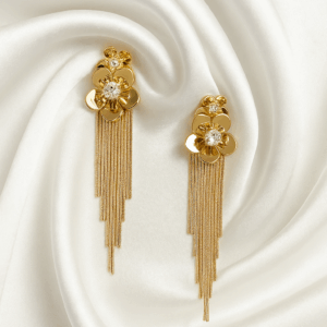 Metal tassel tango Earring
