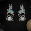 Deer shape vintage Earrings