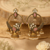 New blush royal peacock jhumka
