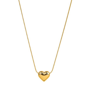Heart Pendant Gold Necklace