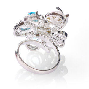 CZ with Pearl & Monalisa Stone Ring
