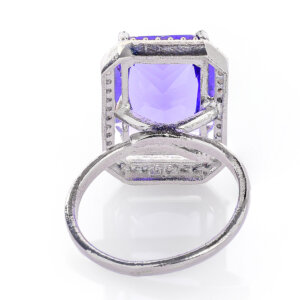 Blue adjustable Finger Ring