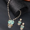 Long two tone fusion Necklace set
