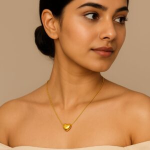 Heart Pendant Gold Necklace