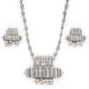 Contemporary Square Shape  necklace set