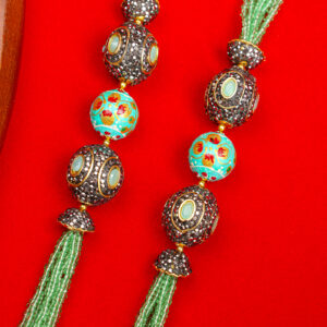 Light Green Crystal pearl mala
