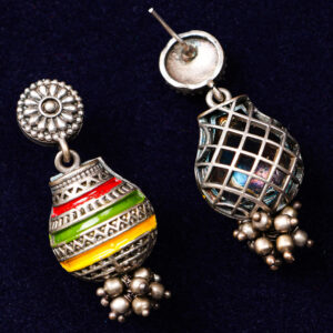 Contemporary oxidized necklace set