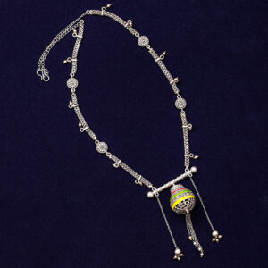 Contemporary oxidized necklace set