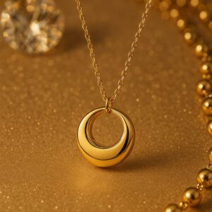 Golden Orbit Necklace