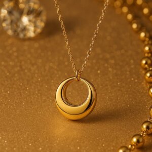 Golden Orbit Necklace
