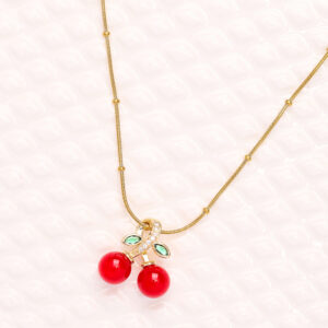 Red Cherry pendent Necklace