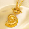 Sea shell pendent  with Chunky Chain