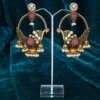 New blush royal peacock jhumka