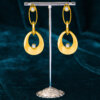 Metal geometric drop & dangle earring