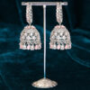 Royal Cubic zirconia studded hoop Jhumka
