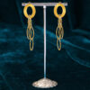 Interlocking chain link drop earring