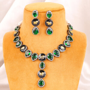 Sabhyasachi inspired Dual toned necklace set