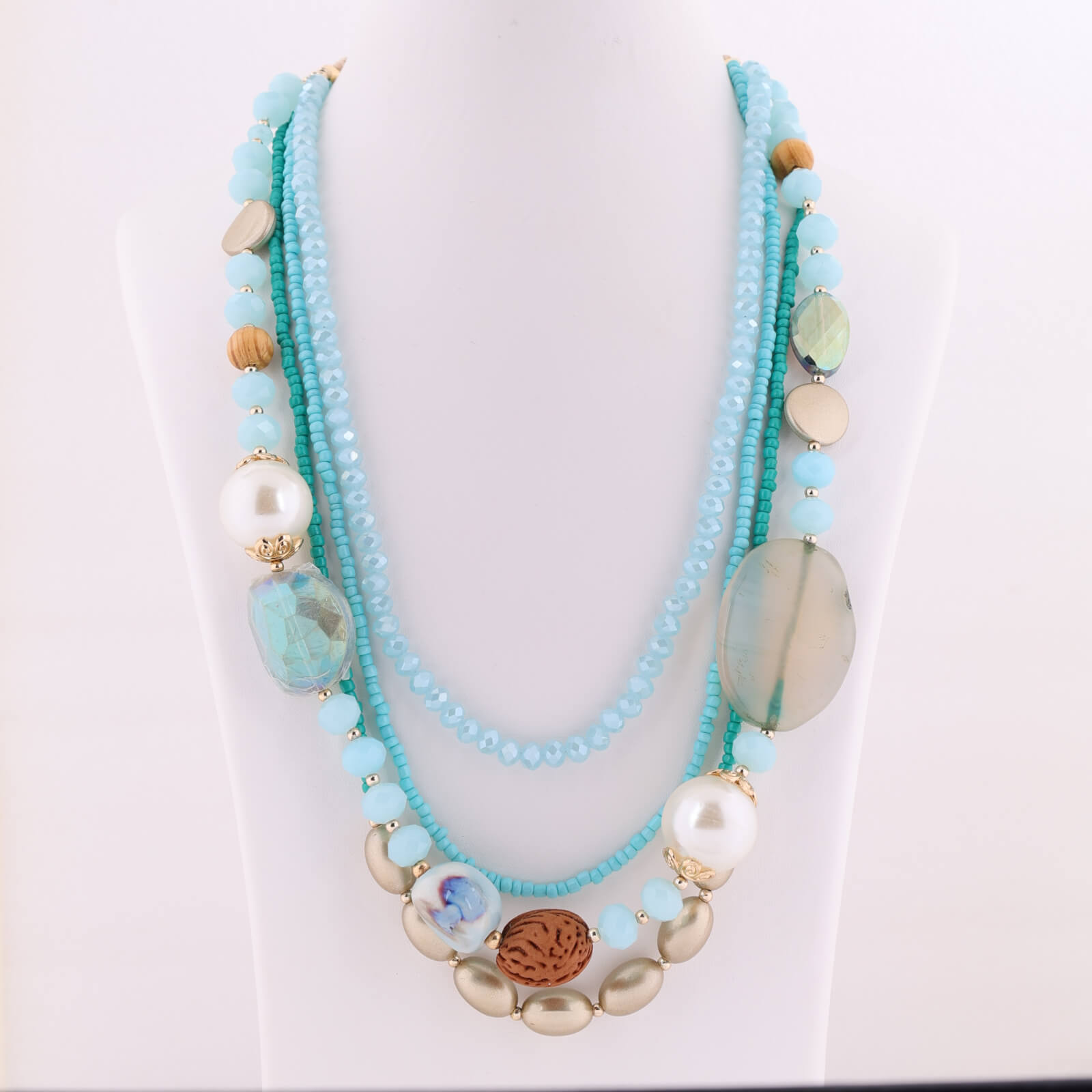 Sea Breeza Layers - Blue ecklace - Image 2