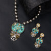 Long two tone fusion Necklace set