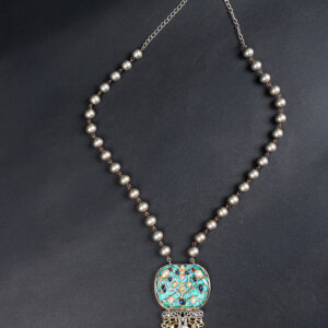 Long two tone fusion Necklace set